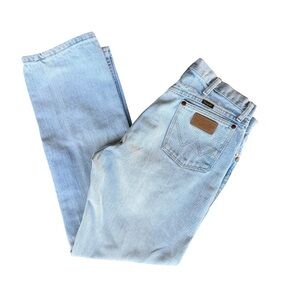 Wrangler Men's Light Blue Straight Jeans